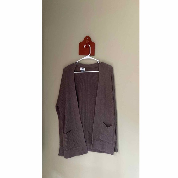 Old Navy Grey Open Front Cardigan Sweater S - Picture 2 of 6